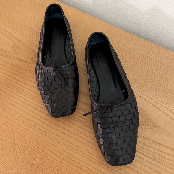 Freda Salvador Jada Square Toe Ballet Flat-  Black Woven - size 7.5 - Picture 7 of 11